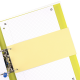 SEPARATOARE CARTON OXFORD 10.5X24CM, 190G/MP, BLUE ANGEL, 2 PERFORATII PE LATIME, SET 100 FILE, CULOARE GALBEN
