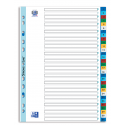 INDEX PLASTIC NUMERIC OXFORD A4 1-31, 31 FILE/SET, 11 PERFORATII PENTRU INDOSARIERE, INCLUDE CUPRINS, CULORI ASORTATE