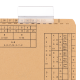 PORTETICHETE DOSAR SUSPENDAT ELBA, 13X50MM, PVC TRANSPARENT, SET 72 BUCATI