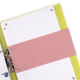 SEPARATOARE CARTON OXFORD 10.5X24CM, 190G/MP, BLUE ANGEL, 2 PERFORATII PE LATIME, SET 100 FILE, CULOARE ROSU