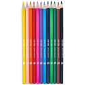CREIOANE COLORATE OXFORD, VARF 3MM, TRIUNGHIULARE, SET 12 + ASCUTITOARE, IN CUTIE DE CARTON