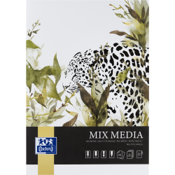 BLOC DESEN OXFORD MIX MEDIA A3, 25 FILE, HARTIE 225 G/MP, FSCÂ® MIX70%, COLECTIA ARTISTIC