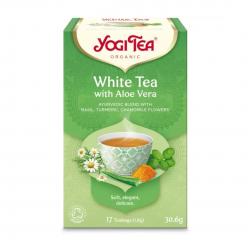Ceai bio Alb cu Aloe Vera, 17 pliculete a 30.6gr Yogi Tea