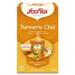 Ceai bio cu Turmeric (Curcuma), 17 pliculete a 34 g Yogi Tea