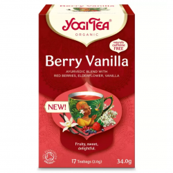 Ceai bio cu Fructe de Padure si Vanilie, 17 pliculete a 2g,34,0g Yogi Tea