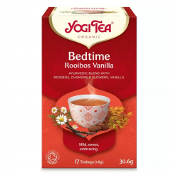 Ceai bio de seara cu Rooibos si Vanilie, 17 pliculete a 30.6gr Yogi Tea