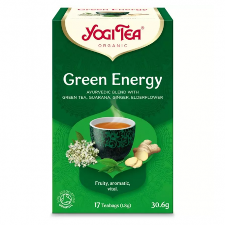 Ceai bio Energie Verde, 17 pliculete a 30.6g Yogi Tea