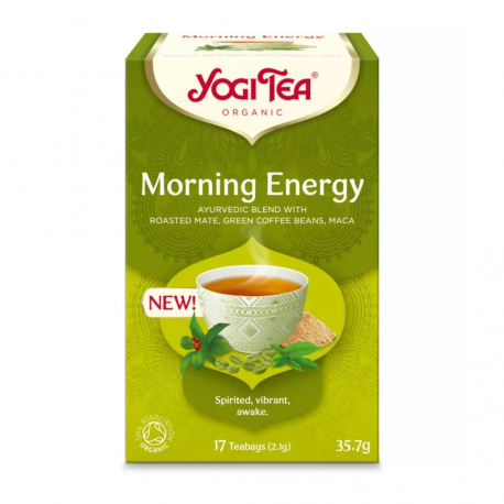 Ceai bio Morning Energy, 17 pliculete a 2,1g, 35,7g Yogi Tea