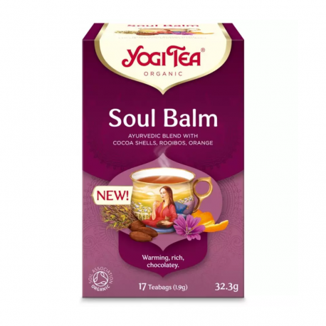Ceai bio Soul Balm 17 pliculete a 1,9 g (32,3 g) Yogi Tea
