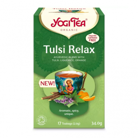 Ceai bio Tulsi Relax 17 pliculete a 2,0 g (34,0 g) Yogi Tea