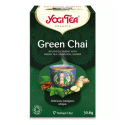 Ceai bio Verde, 17 pliculete a 30.6g Yogi Tea