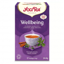 Ceai bio Wllbeing - Mereu Tanar, 17 pliculete a 30.6gr Yogi Tea