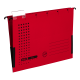 DOSAR SUSPENDAT CU BURDUF ELBA ULTIMATE A4, CARTON 240G/MP, BLUE ANGEL, CAPACITATE 330 FILE, PORTETICHETA, CULOARE ROSU