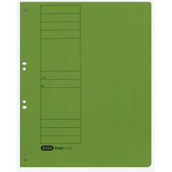 DOSAR CU CAPSE ELBA SMART EYELET A4 1/1, CARTON MANILA 250G/MP, CULOARE VERDE