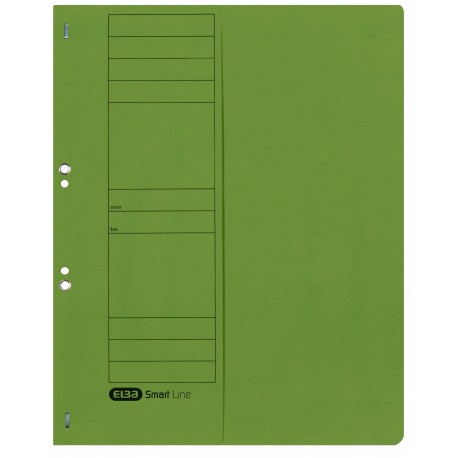 DOSAR CU CAPSE ELBA SMART EYELET A4 1/2, CARTON MANILA 250G/MP, CULOARE VERDE