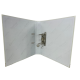 Biblioraft A4, plastifiat PP/paper, margine metalica, 75 mm, Optima Classic - alb
