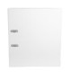 Biblioraft A4, plastifiat PP/paper, margine metalica, 75 mm, Optima Classic - alb