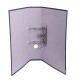 Biblioraft A4, plastifiat PP/paper, margine metalica, 75 mm, Optima Classic - albastru