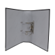 Biblioraft A4, plastifiat PP/paper, margine metalica, 75 mm, Optima Classic - negru