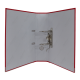 Biblioraft A4, plastifiat PP/paper, margine metalica, 75 mm, Optima Classic - rosu