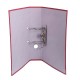 Biblioraft A4, plastifiat PP/paper, margine metalica, 75 mm, Optima Classic - rosu