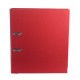 Biblioraft A4, plastifiat PP/paper, margine metalica, 75 mm, Optima Classic - rosu
