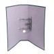 Biblioraft A4, plastifiat PP/paper, margine metalica, 75 mm, Optima Classic - verde