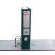Biblioraft A4, plastifiat PP/paper, margine metalica, 75 mm, Optima Classic - verde
