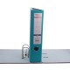 Biblioraft A4, plastifiat PP/paper, margine metalica, 75 mm, Optima Classic - turcoaz