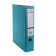 Biblioraft A4, plastifiat PP/paper, margine metalica, 75 mm, Optima Classic - turcoaz