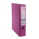 Biblioraft A4, plastifiat PP/paper, margine metalica, 75 mm, Optima Classic - rose