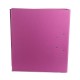 Biblioraft A4, plastifiat PP/paper, margine metalica, 75 mm, Optima Classic - rose