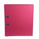 Biblioraft A4, plastifiat PP/paper, margine metalica, 75 mm, Optima Classic - pink