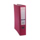 Biblioraft A4, plastifiat PP/paper, margine metalica, 75 mm, Optima Classic - pink