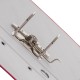 Biblioraft A4, plastifiat PP/paper, margine metalica, 75 mm, Optima Classic - pink