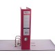 Biblioraft A4, plastifiat PP/paper, margine metalica, 75 mm, Optima Classic - pink