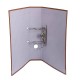 Biblioraft A4, plastifiat PP/paper, margine metalica, 75 mm, Optima Classic - portocaliu