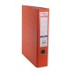 Biblioraft A4, plastifiat PP/paper, margine metalica, 75 mm, Optima Classic - portocaliu