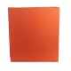 Biblioraft A4, plastifiat PP/paper, margine metalica, 75 mm, Optima Classic - portocaliu