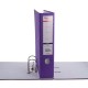 Biblioraft A4, plastifiat PP/paper, margine metalica, 75 mm, Optima Classic - violet