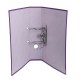 Biblioraft A4, plastifiat PP/paper, margine metalica, 75 mm, Optima Classic - violet