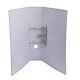 Biblioraft A4, plastifiat PP/paper, margine metalica, 75 mm, Optima Classic - visiniu