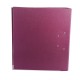 Biblioraft A4, plastifiat PP/paper, margine metalica, 75 mm, Optima Classic - visiniu