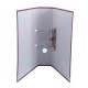 Biblioraft A4, plastifiat PP/paper, margine metalica, 75 mm, Optima Classic - visiniu