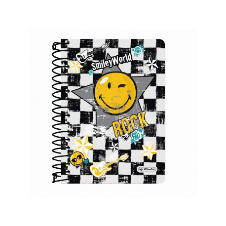 CAIET A6 200F SPIRALA PATRATELE SMILEY WORLD ROCK