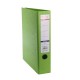 Biblioraft A4, plastifiat PP/PP, margine metalica, 75 mm, Optima Premium - verde deschis
