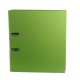 Biblioraft A4, plastifiat PP/PP, margine metalica, 75 mm, Optima Premium - verde deschis