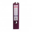 Biblioraft A4, plastifiat PP/PP, margine metalica, 75 mm, Optima Premium - visiniu