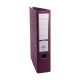 Biblioraft A4, plastifiat PP/PP, margine metalica, 75 mm, Optima Premium - visiniu