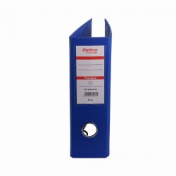 Biblioraft A5, plastifiat PP/PP, 75 mm, Optima Premium - albastru